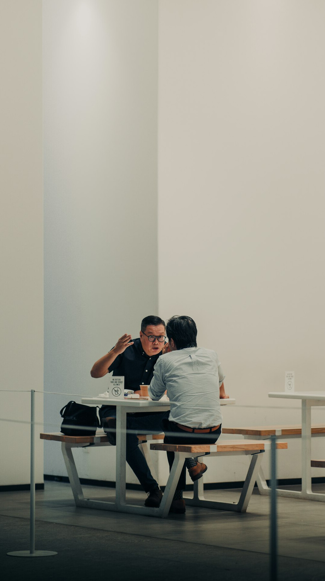 person speaking confidently